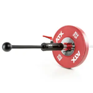 Barbell with weight plate and club attachment