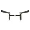 The ATX® Wall Mounted Dip Bars feature two parallel grips enhanced with black padded material and showcase the iconic ATX logo in the center. Their sturdy design includes metal brackets for easy wall installation, making them a perfect addition to any dip station wall mount setup.