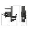 Image of ATX® Roller J-Hooks in black with measurements. The bracket features a handle and adjustable knob. Front and side views show dimensions: 265 mm wide, 280 mm tall, and 90 mm deep.