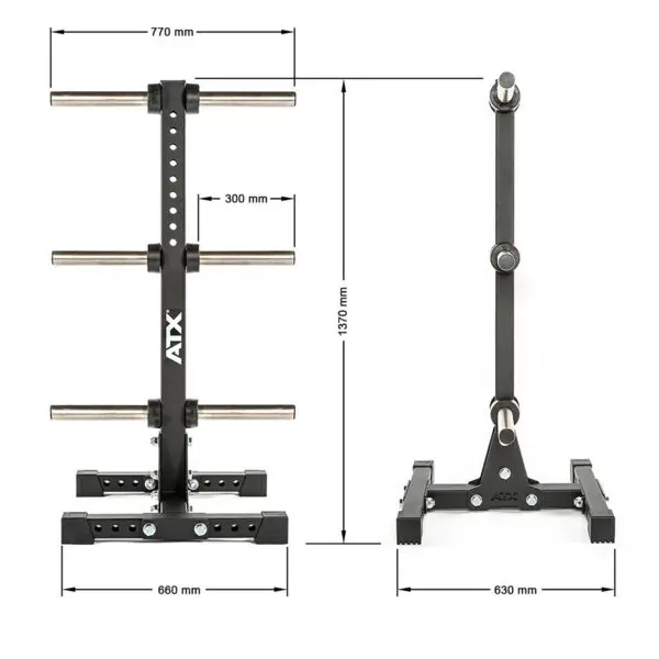 ATX® Bumper Plate Stand with Wheel Kit - Image 5