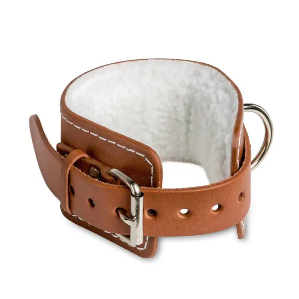 Padded Leather Ankle Cuff