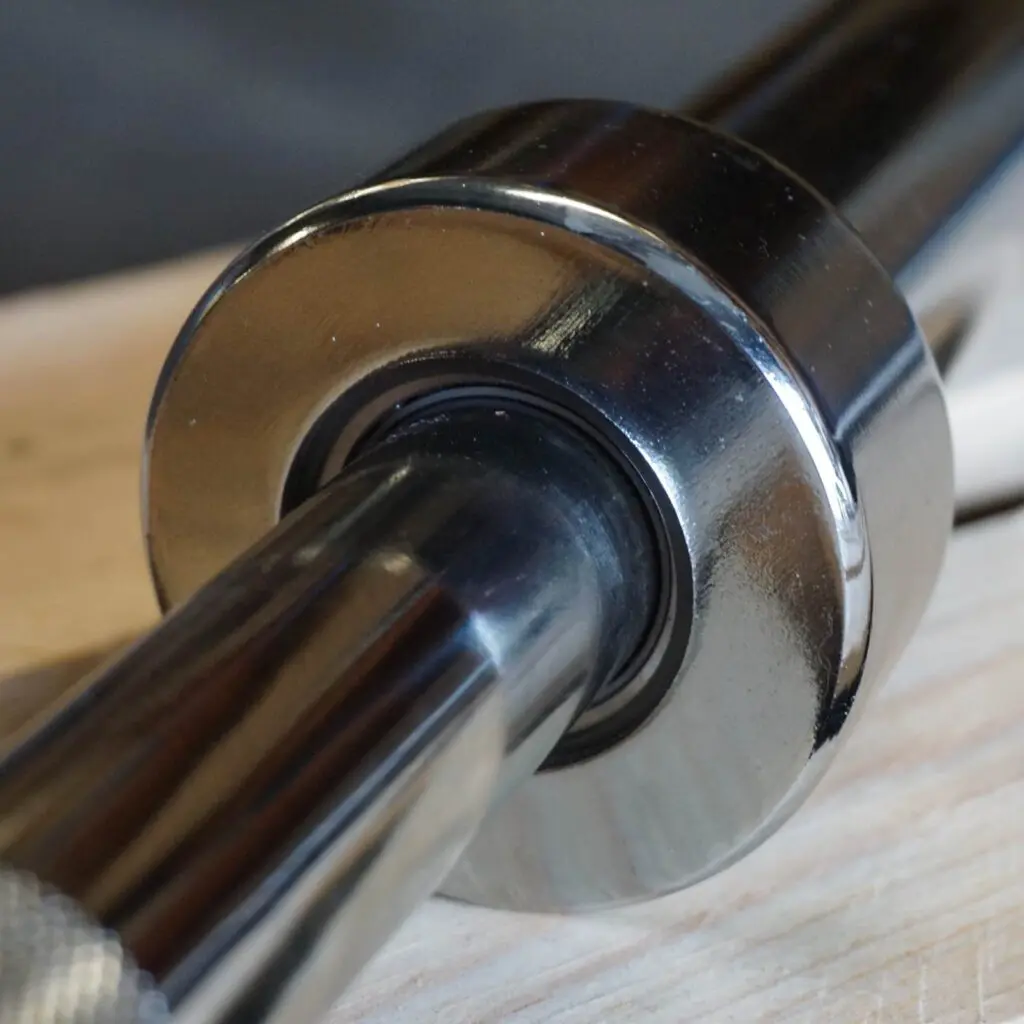 Thrust bearing barbell