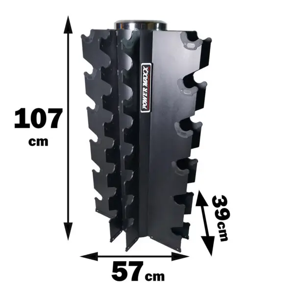 1kg to 20kg Rubber Hex Dumbbells - Image 4
