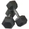 1kg to 20kg Rubber Hex Dumbbells - Image 15