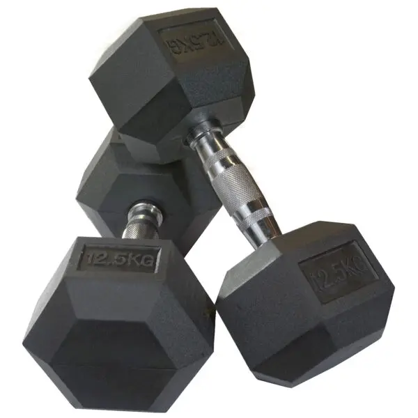 1kg to 20kg Rubber Hex Dumbbells - Image 15