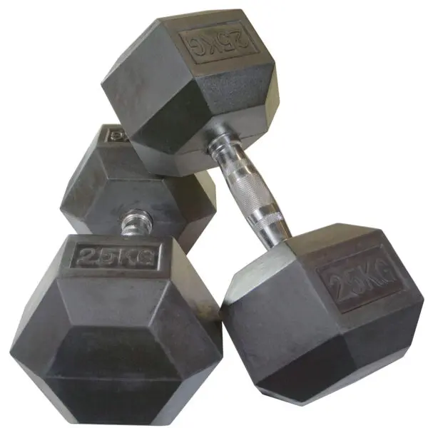 2.5kg - 25kg Rubber Hex 10pr with Rack - Image 13