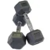 1kg to 20kg Rubber Hex Dumbbells - Image 9