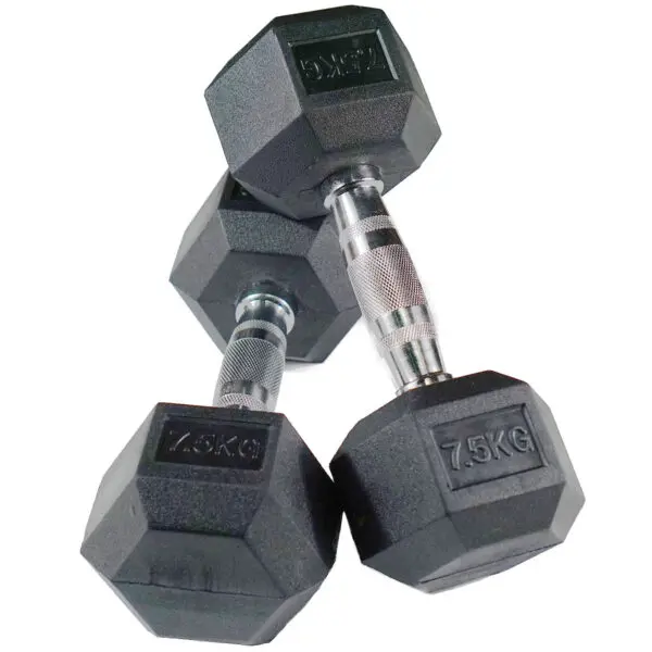 2.5kg - 25kg Rubber Hex 10pr with Rack - Image 6