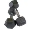 1kg to 20kg Rubber Hex Dumbbells - Image 12