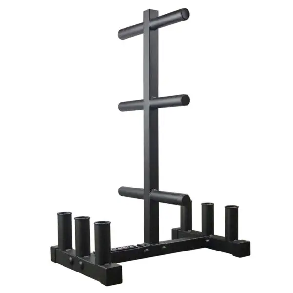 Power Maxx Olympic Plate and Barbell Stand
