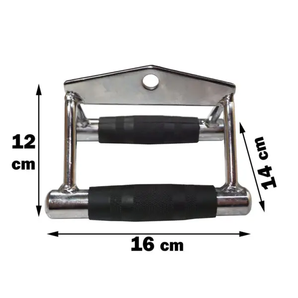 Seated Row Handle with Rubber Coated Handles - Image 2