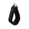 The Spud Inc Heavy Duty Ankle Cuff is a black padded fitness strap featuring metal rings, perfect for weightlifting or resistance training, and set against a pristine white background.