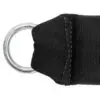 The Spud Inc Heavy Duty Ankle Cuff features a durable black fabric strap with stitched edges and is attached to a shiny silver metal ring on the left side. The fabric texture and stitching details are clearly visible against a plain white background.