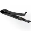 Black Spud Velcro Wrist Wraps, featuring a loop and velcro fastener, on a white background.