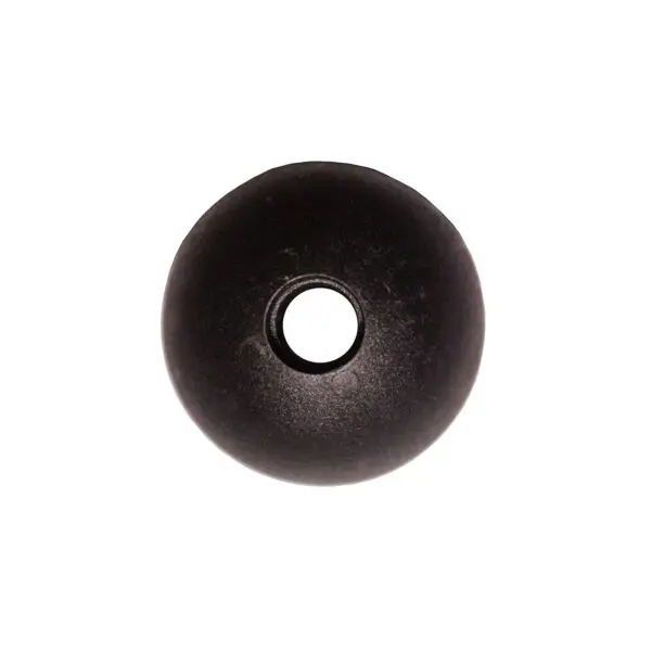 The Gym Cable Ball 25mm, featuring a central hole, appears from above against a white backdrop.