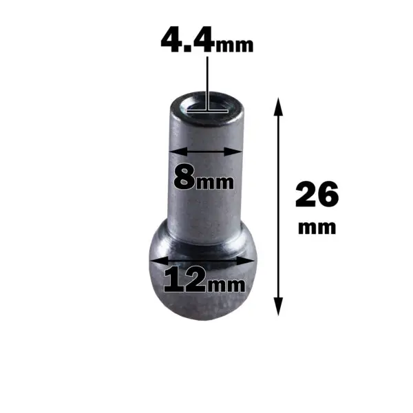 Cable Bell End 12mm Nipple - Image 2