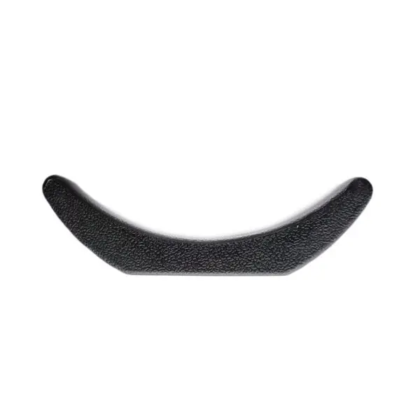 A crescent-shaped black Dumbbell Saddle (160 mm x 42 mm) with a textured surface on a white background.