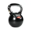 A black kettlebell with a silver handle, labeled Power Maxx 4kg in white and red text.