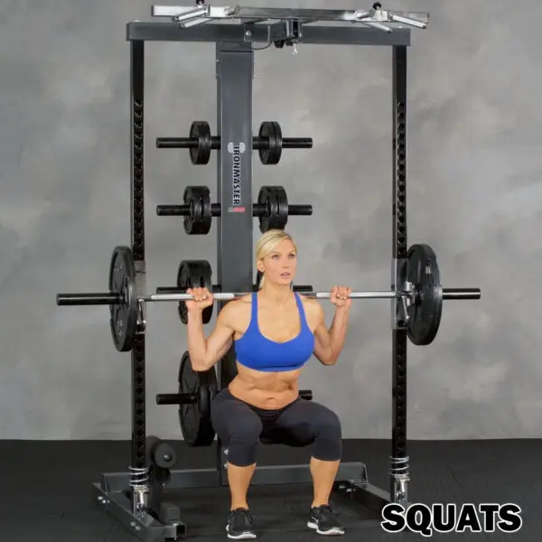 IM2000 self spotting machine squats