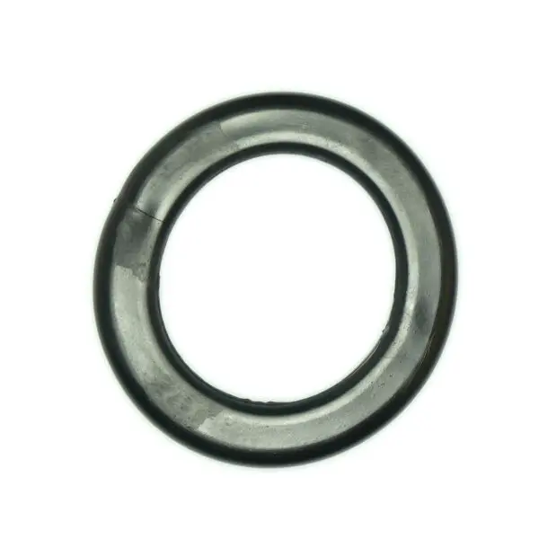 A Gym Rubber Stopper 52mm, single and black, is centered on a white background. It appears simple, circular, and smooth.