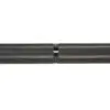 Close-up of the ATX® Ram Powerlifting Bar II IPF with a textured, knurled grip in the center, on a white background. This design enhances grip during weightlifting.