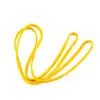 An ATX® Power Bands resistance band in yellow is coiled loosely against a white background.