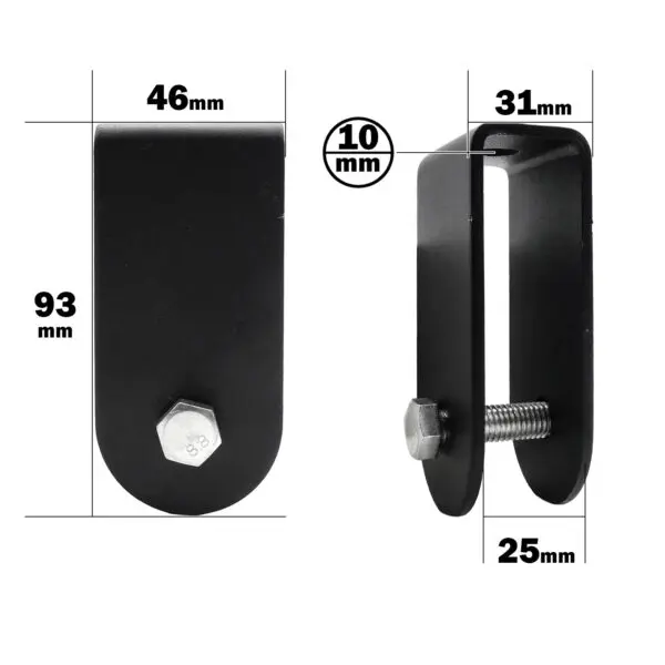 Pulley Wheel Bracket 90-105mm - Image 2