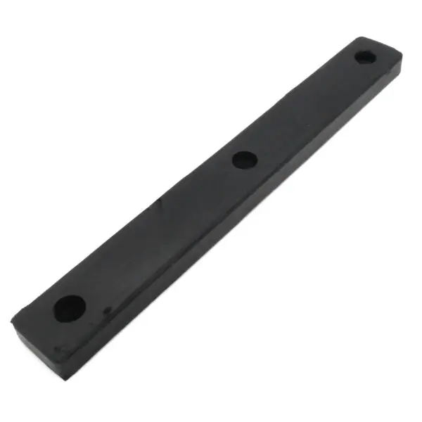 The ATX Bench Leverage Arm Rubbers are long black rectangular rubber strips with three evenly spaced holes, slightly angled to display their flat surface and thickness.