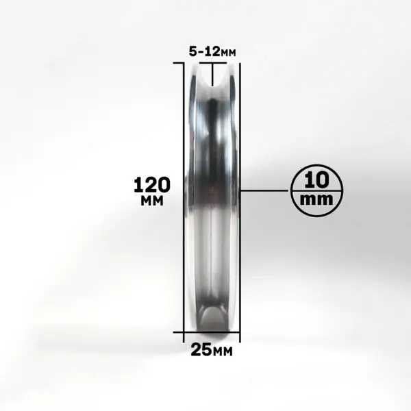 120mm Aluminium Pulley - Image 4