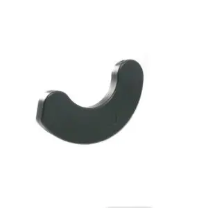 A smooth-edged, crescent-shaped Dumbbell Handle Seat in black, set against a plain white background.