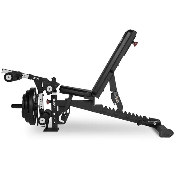 leg extension attachment with back support