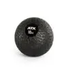 A textured ATX® Slam Ball, black with a center label showing 10 kg, rests on a white background.