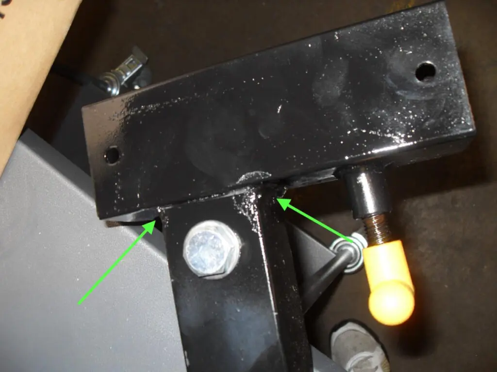 WB-LPA Leg Press Attachment with repaired sleeve.