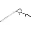 The Ironmaster Chin Up Attachment has an angular frame with horizontal support bars, a sleek and minimalist design. It features two angular legs and a central bar for stability, free-standing on a plain white background.