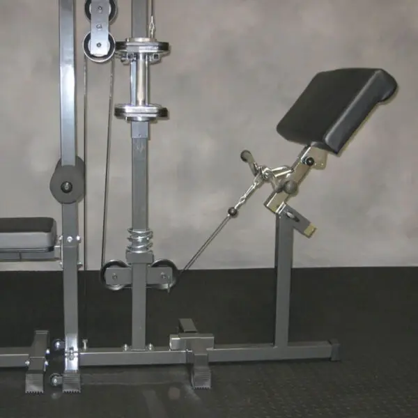 Ironmaster dockable support attachment for bench stability