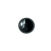 A black bowl against a plain white background. The bowl is empty and its inner surface is shiny, reflecting light.