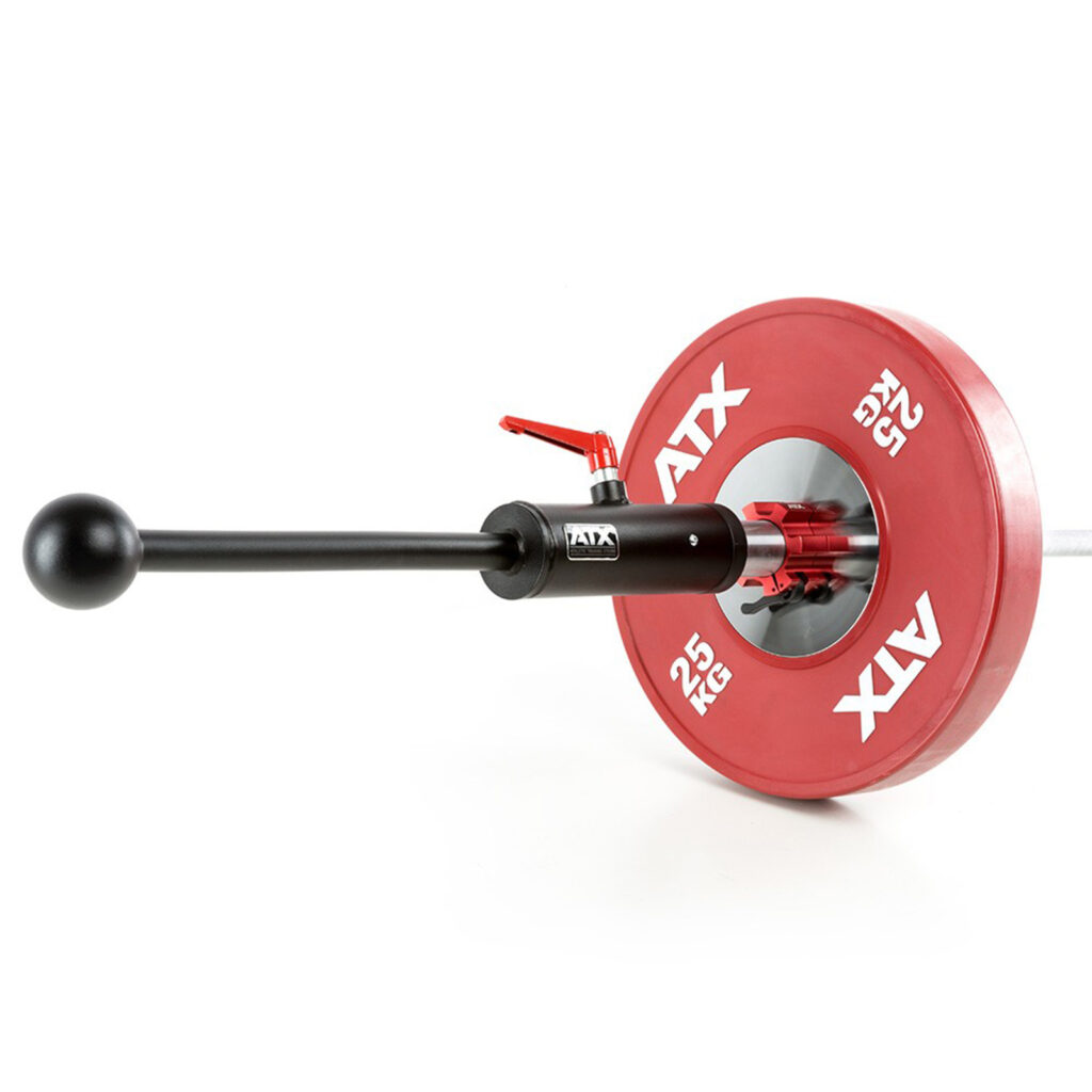 Barbell with weight plate and club attachment