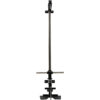 Image of an ATX® Wall Mounted Lat Pulldown showcasing a straight metal pole with black brackets. The setup features a T-shaped handle in the center, similar to a chin-up bar, with a chain hanging from the bottom.