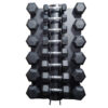 1kg to 20kg Rubber Hex Dumbbells - Image 2