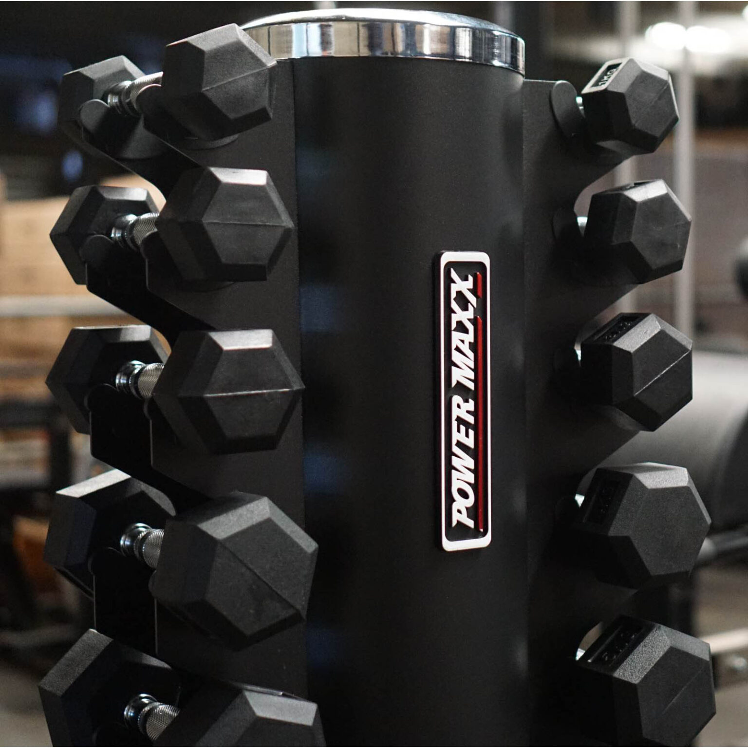 8kg Rubber Hex Dumbbells by Power Maxx. They are commercial quality 8kg ...