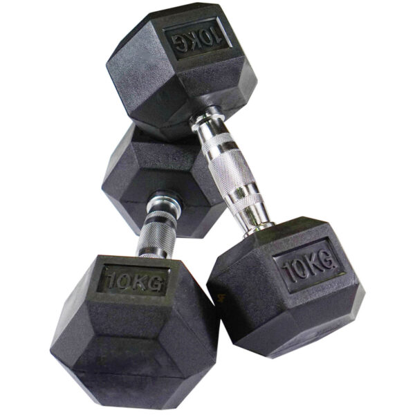 1kg to 20kg Rubber Hex Dumbbells - Image 14