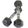 1kg to 20kg Rubber Hex Dumbbells - Image 5