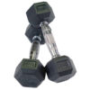 1kg to 20kg Rubber Hex Dumbbells - Image 7