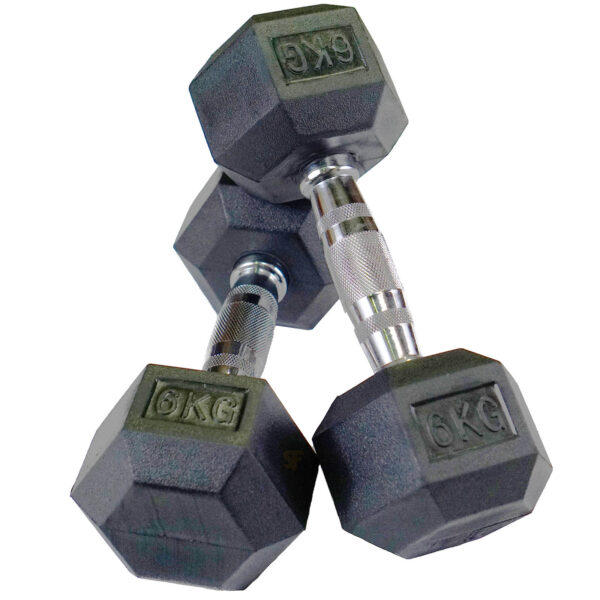 1kg to 20kg Rubber Hex Dumbbells - Image 10