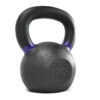 The 20kg Kettlebell, featuring a purple-striped handle and black body, is set against a white background.