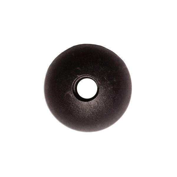 The Gym Cable Ball 25mm, featuring a central hole, appears from above against a white backdrop.