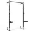 Wall Mounted Squat Rack with J-Hooks and Spotters by ATX. Features a chin up bar.