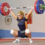 German weightlifter showing off her Snatch