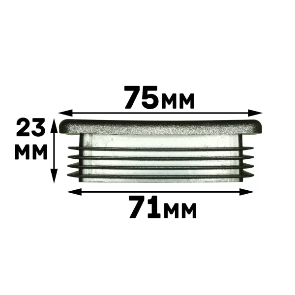 75x75mm end cap measurements