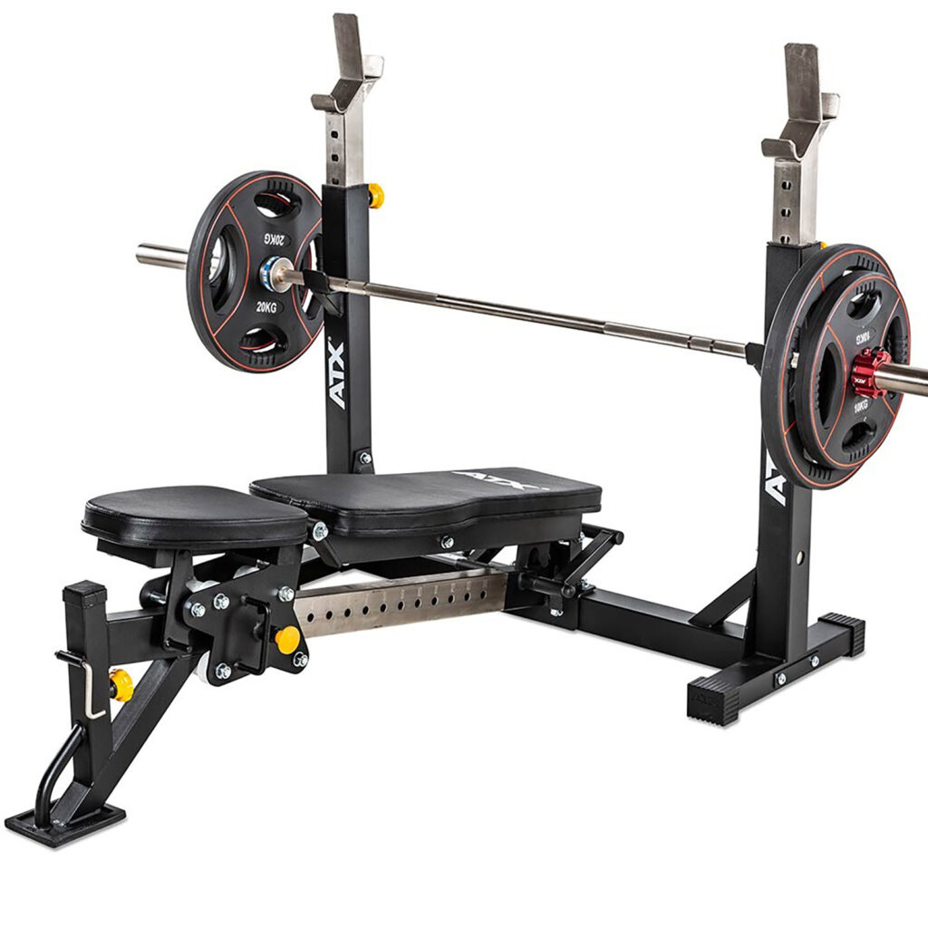 ATX-OBM-650 in decline bench press position.